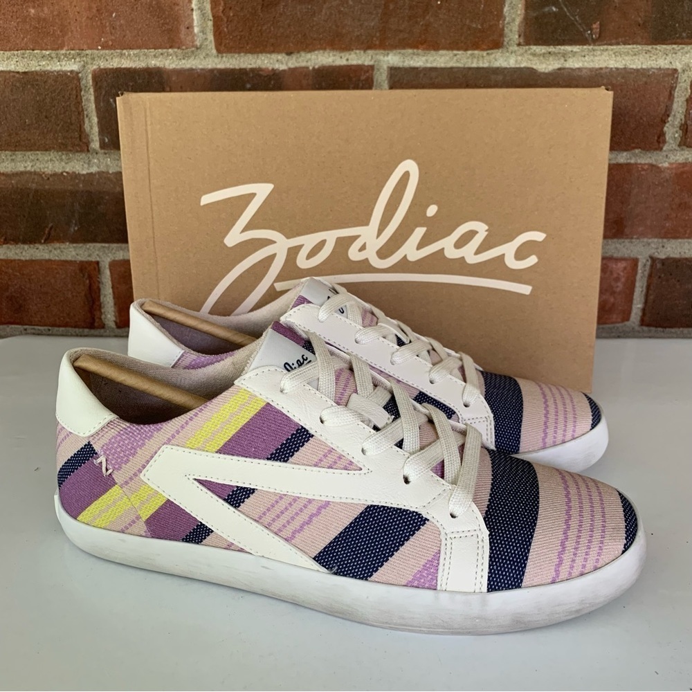 Zodiac Womens Faye Terry Cloth Lace Up Casual and Fashion Sneakers US 8 M